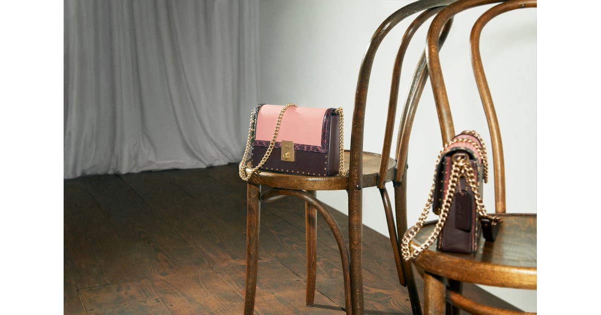 Coach x Jennifer Lopez Hutton Shoulder Bag in Colorblock With Snakeskin