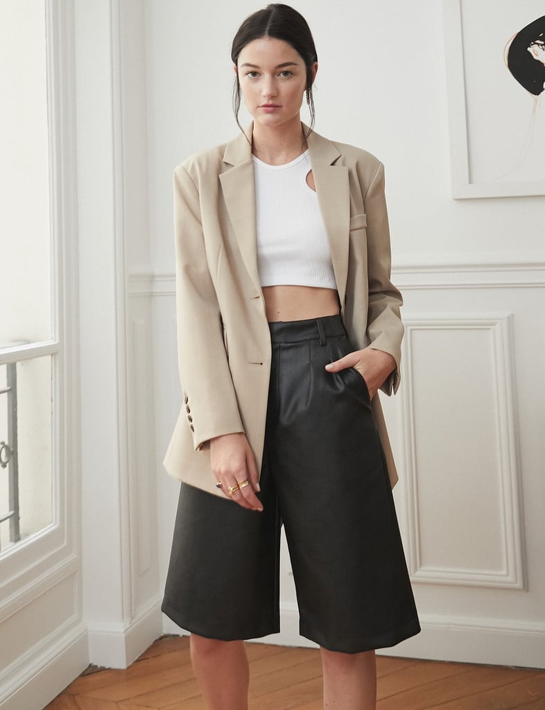 Pixie Market Riley Leather Culottes