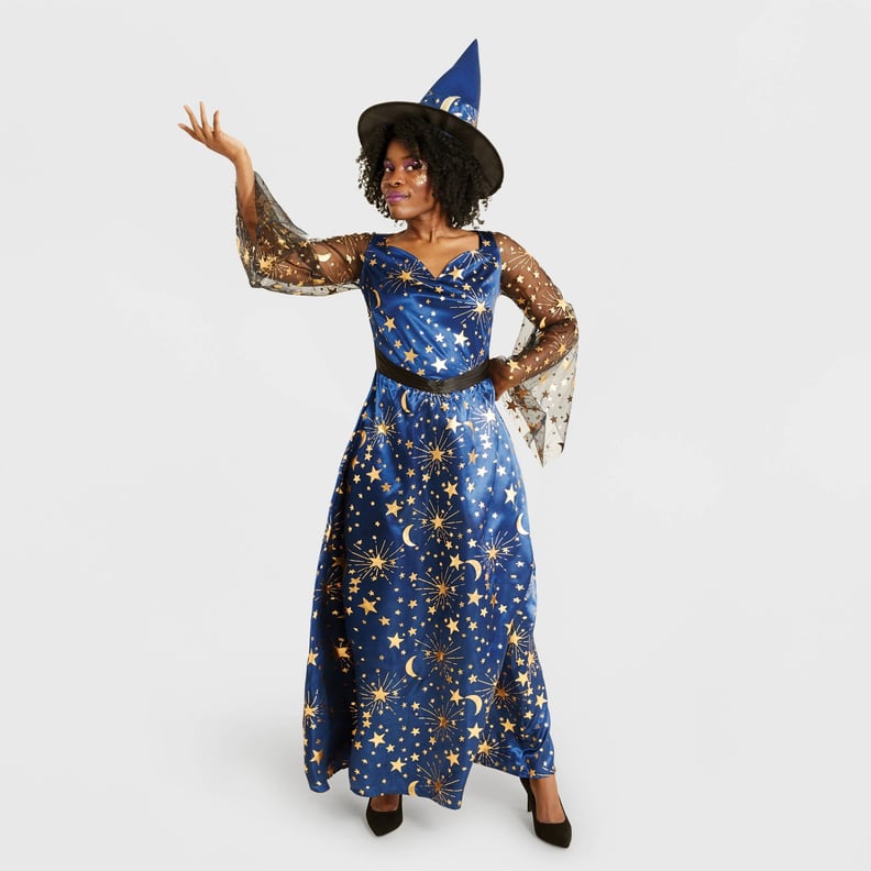 For an Astrology Lover: Hyde & EEK! Boutique Adult Navy Moonlight Witch Halloween Costume with Hat