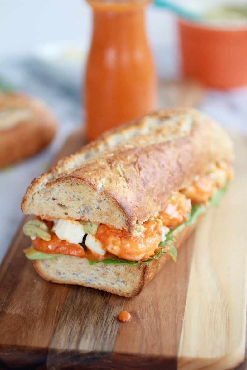 Grilled Buffalo Shrimp Sandwich