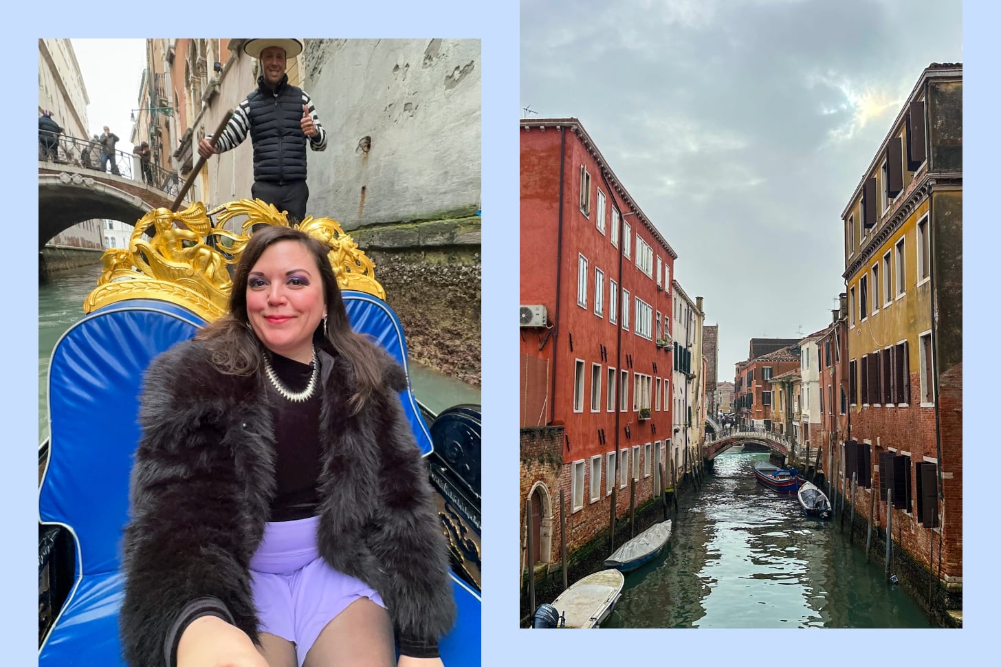 woman traveling in venice