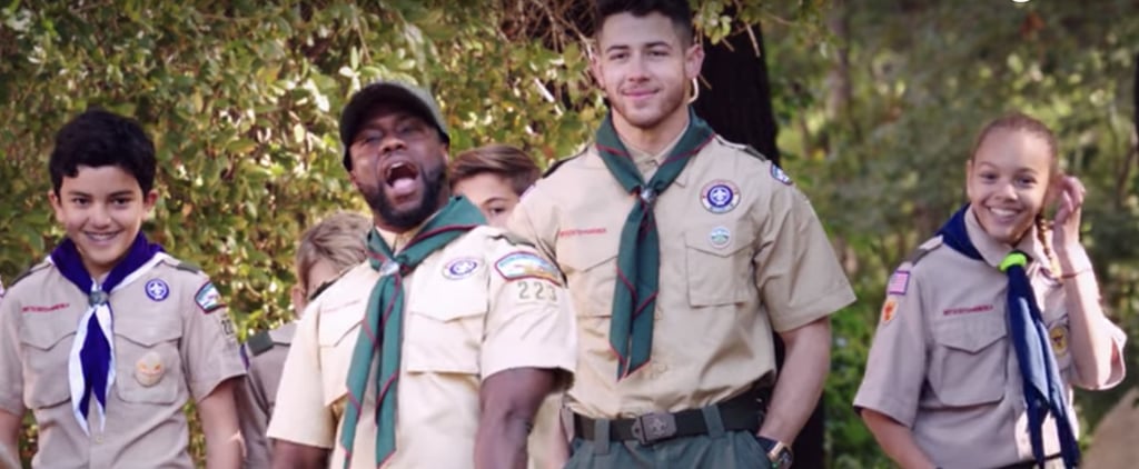 Nick Jonas and Kevin Hart Put Their Scouting Skills to the Test in Adorable Outdoor Contest