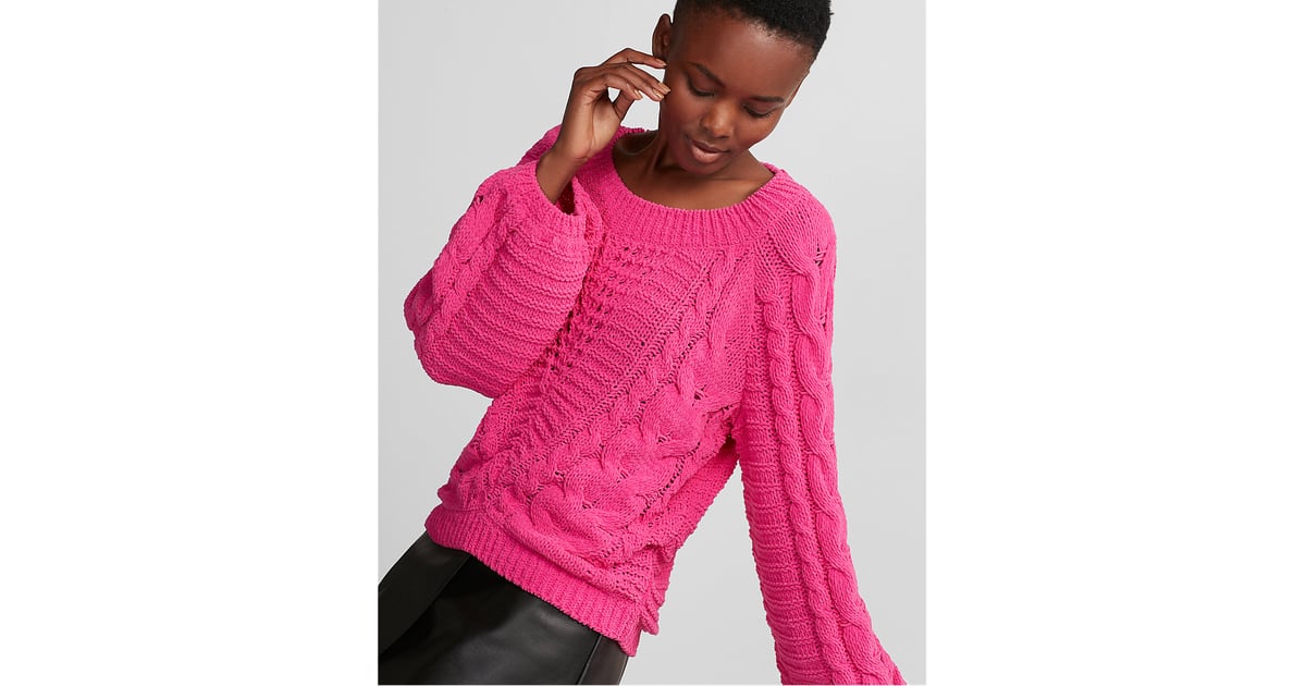 Express Cable Knit Sweater Express Sweaters 2017 POPSUGAR Fashion