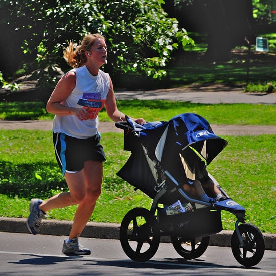 jogging with a baby