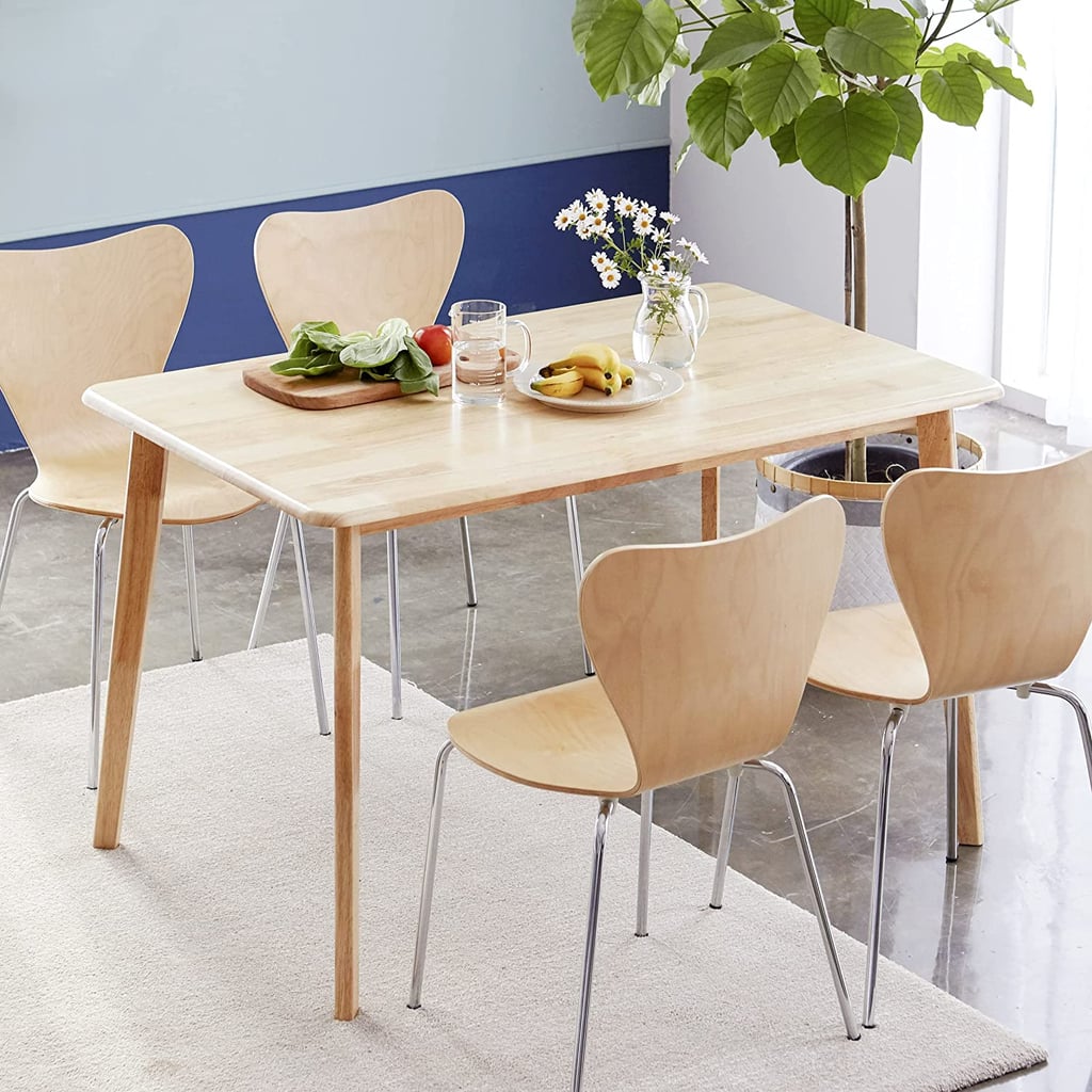 最经济实惠的餐桌:Livinia Canberra 47.2英寸长方形木制餐桌