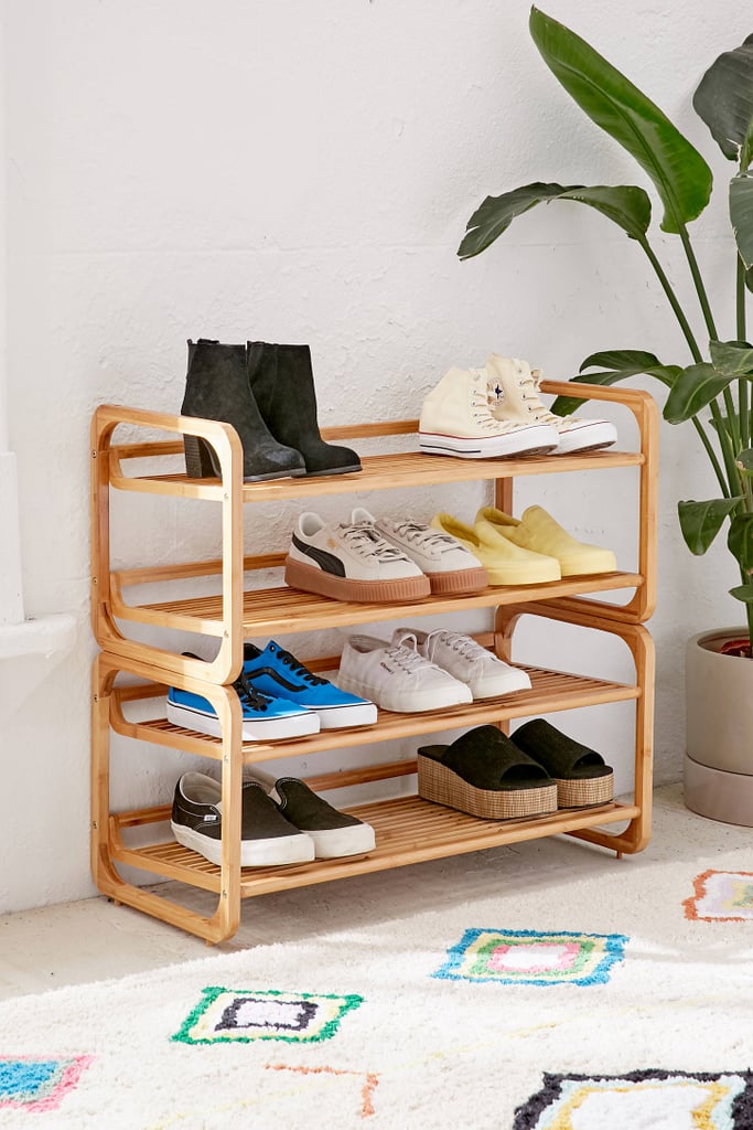 Stackable Bamboo Shoe Rack