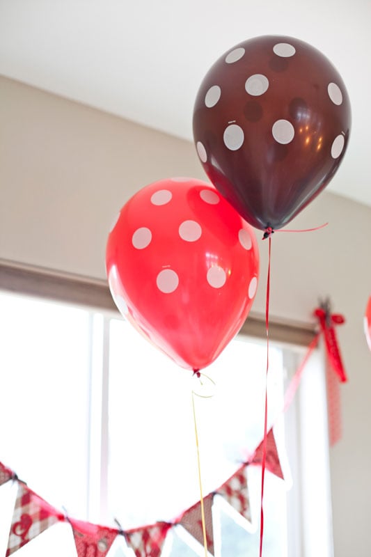 Polka Dot Balloons Go Bananas At Sock Monkey Baby Shower