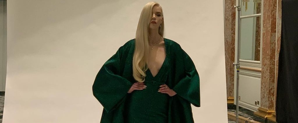 Anya Taylor-Joy's Green Dior Dress at the Golden Globes