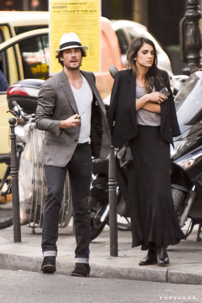 Ian Somerhalder and Nikki Reed in Paris May 2015