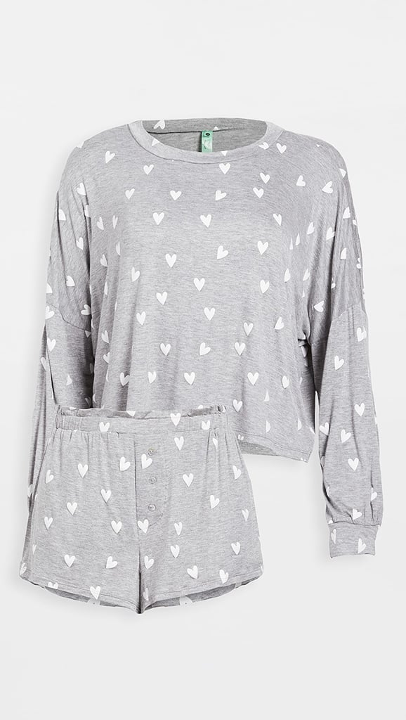 Cozy Pajamas Honeydew Intimates All American Jersey Shortie Set The