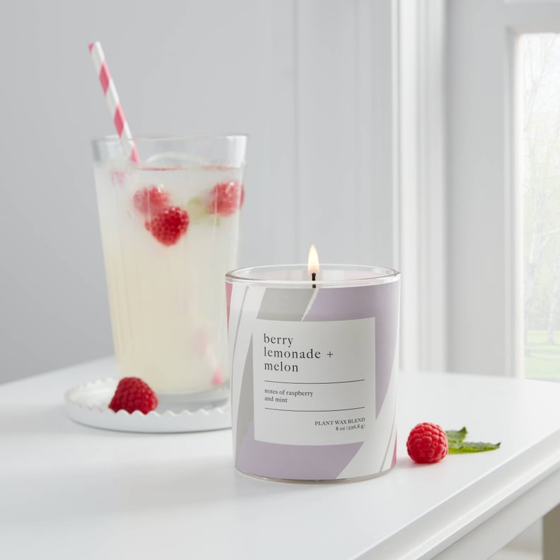 Something Fruity: Threshold 8oz Lidded Glass Candle Berry Lemonade & Melon