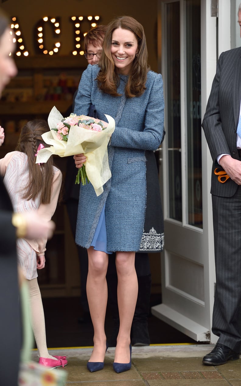 Kate Wearing Her Missoni Coat to Open a Charity Shop, 2016