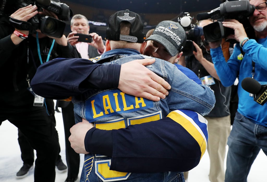 Laila Anderson St. Louis Blues Superfan at Stanley Cup