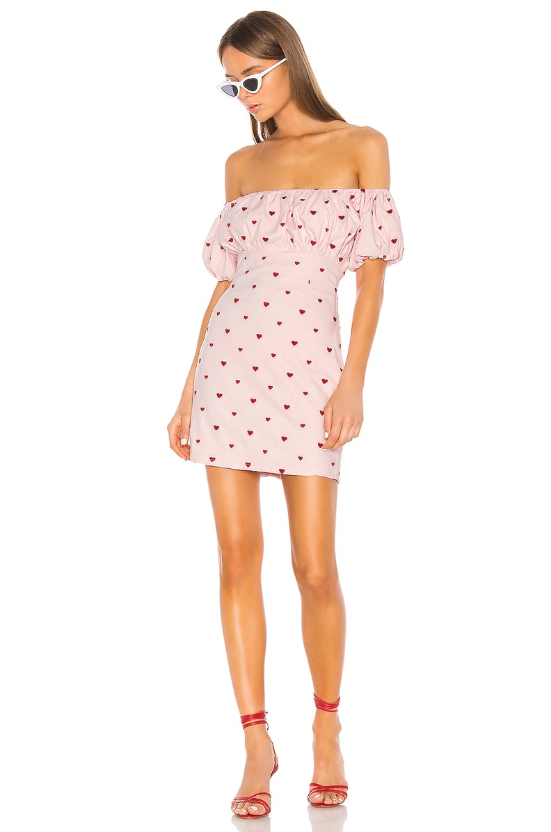 Camila Coelho Aliciana Mini Dress in Pink & Red