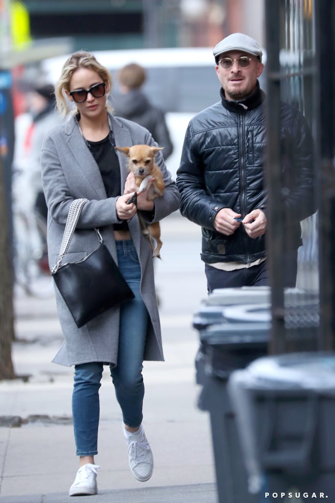 Jennifer Lawrence and Darren Aronofsky in NYC December 2017