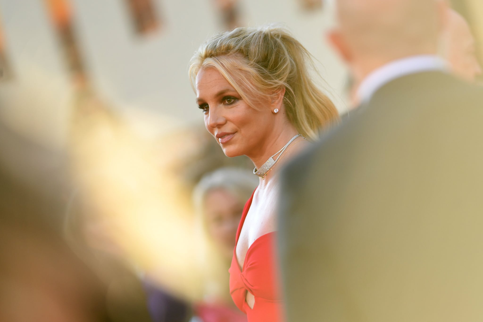 US singer Britney Spears arrives for the premiere of Sony Pictures'