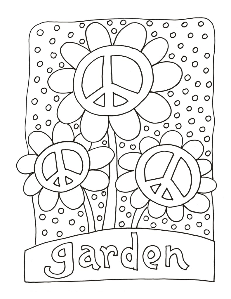 Adult Coloring Page: Garden