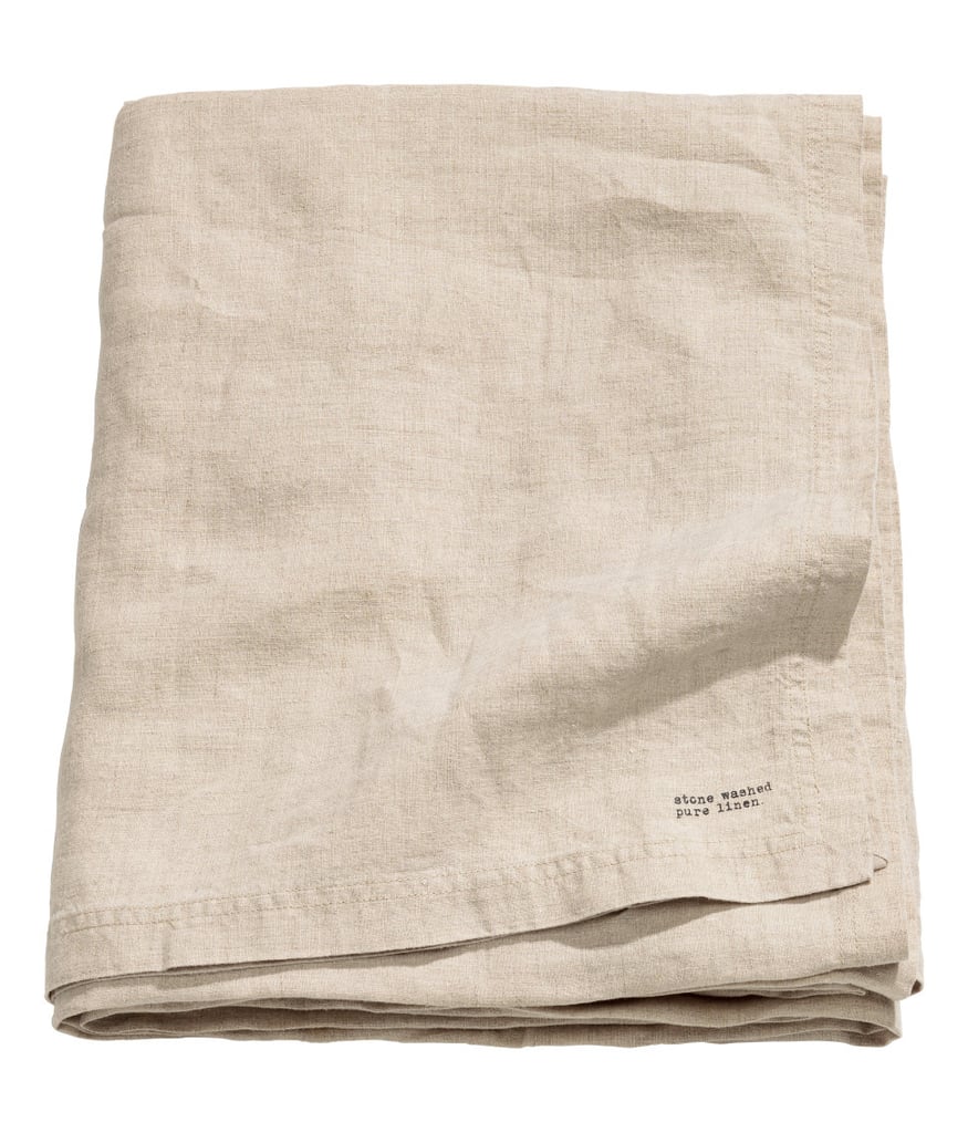 Washed Linen Tablecloth ($50)