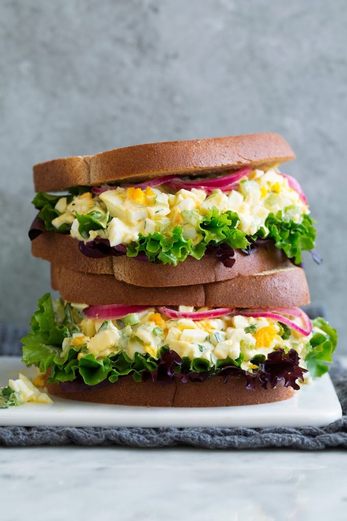 健康的学校午餐的想法:鸡蛋沙拉