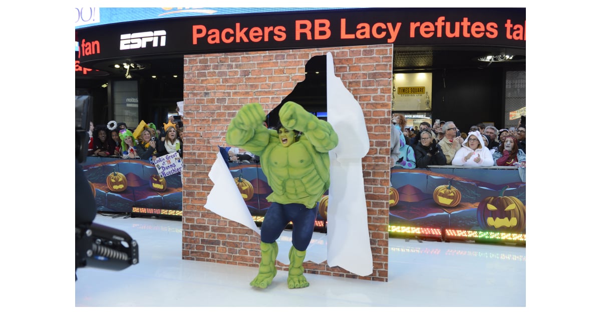 Ginger Zee as The Hulk Good Morning America's Halloween Costumes 2015