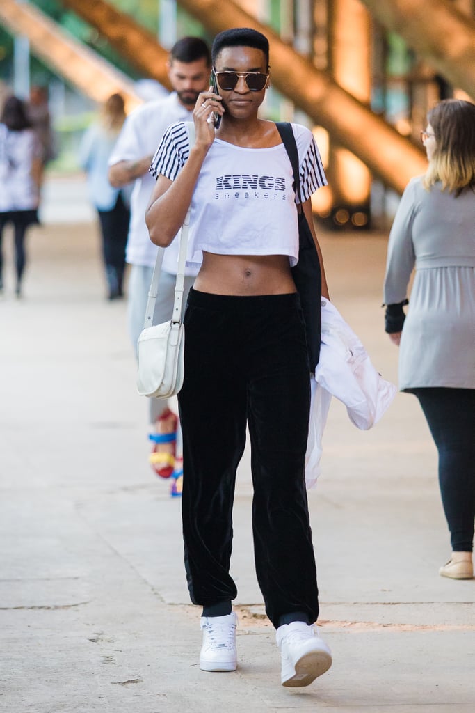 Keep It Casual in a Crop Top and Sweats
