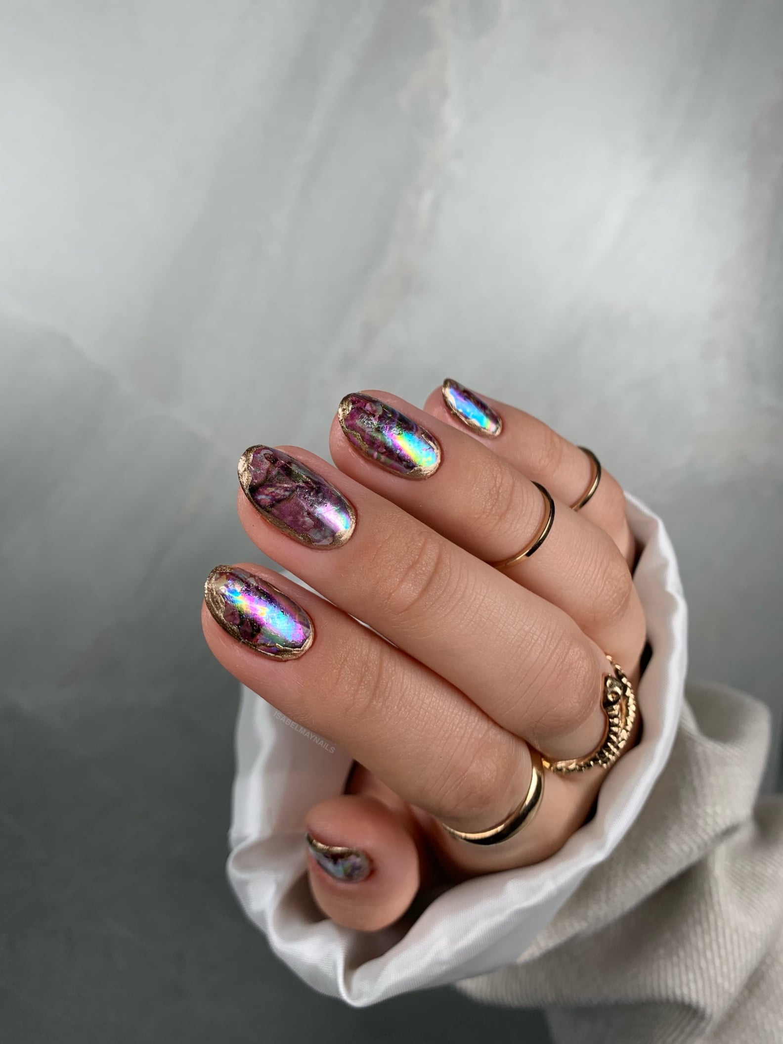 Rainbow Opal Nail Art Trend Inspiration | POPSUGAR Beauty