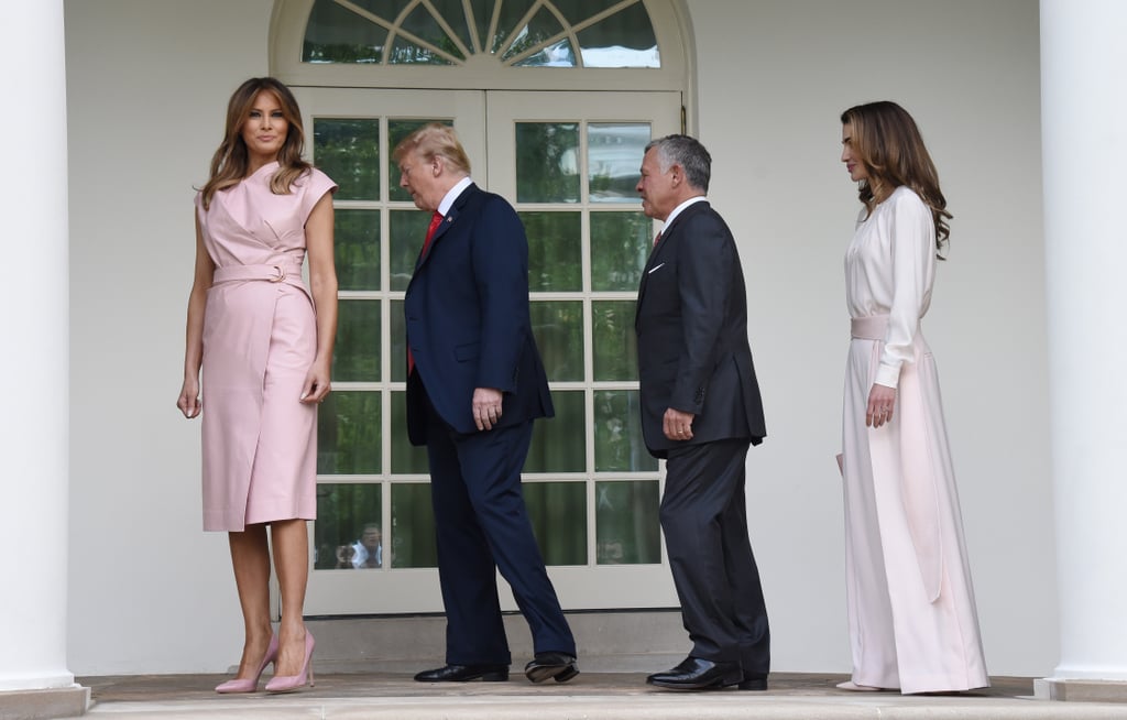 Melania Trump's Pink Wrap Dress