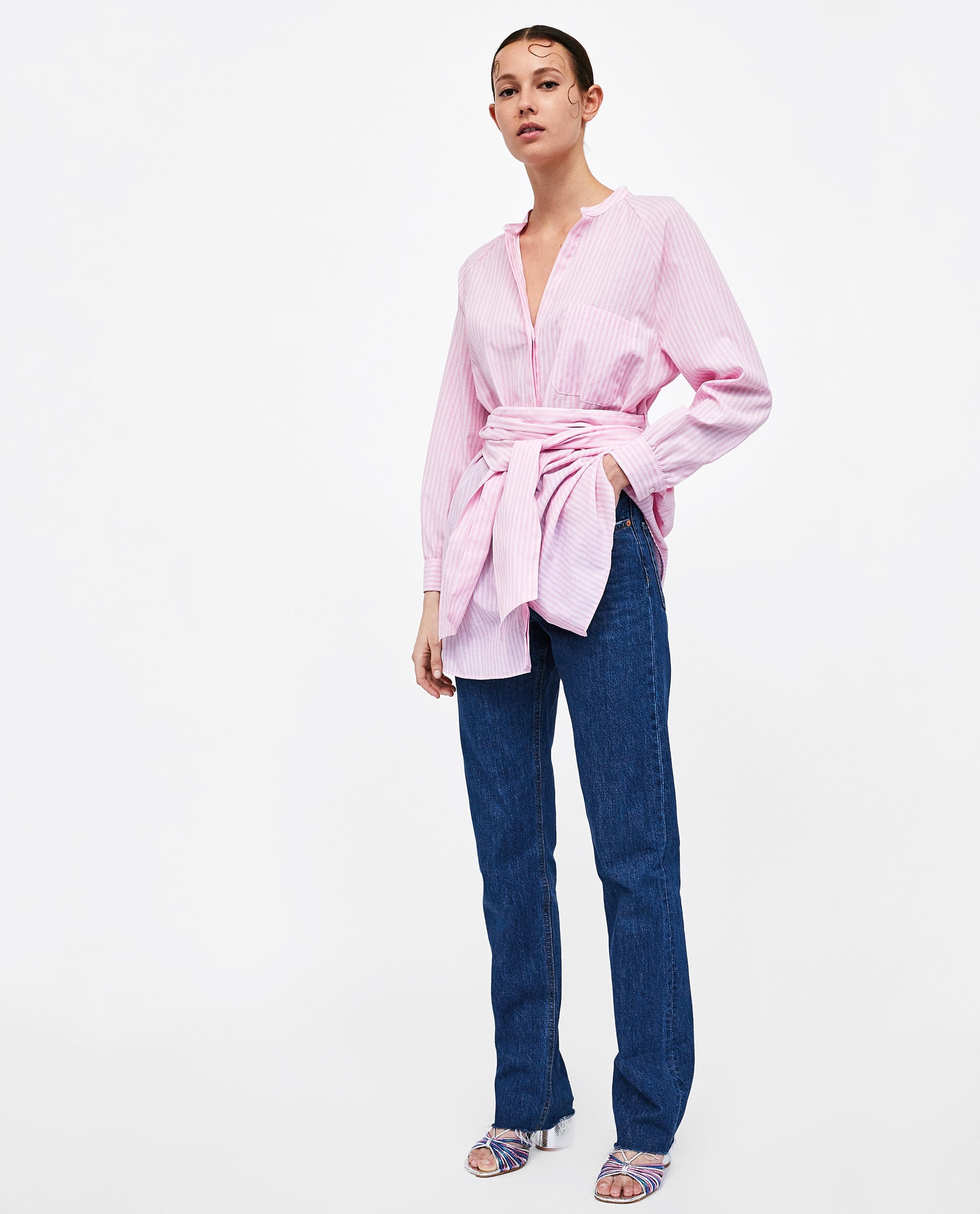 Zara Long Shirt With Bow | 10 Tops That 