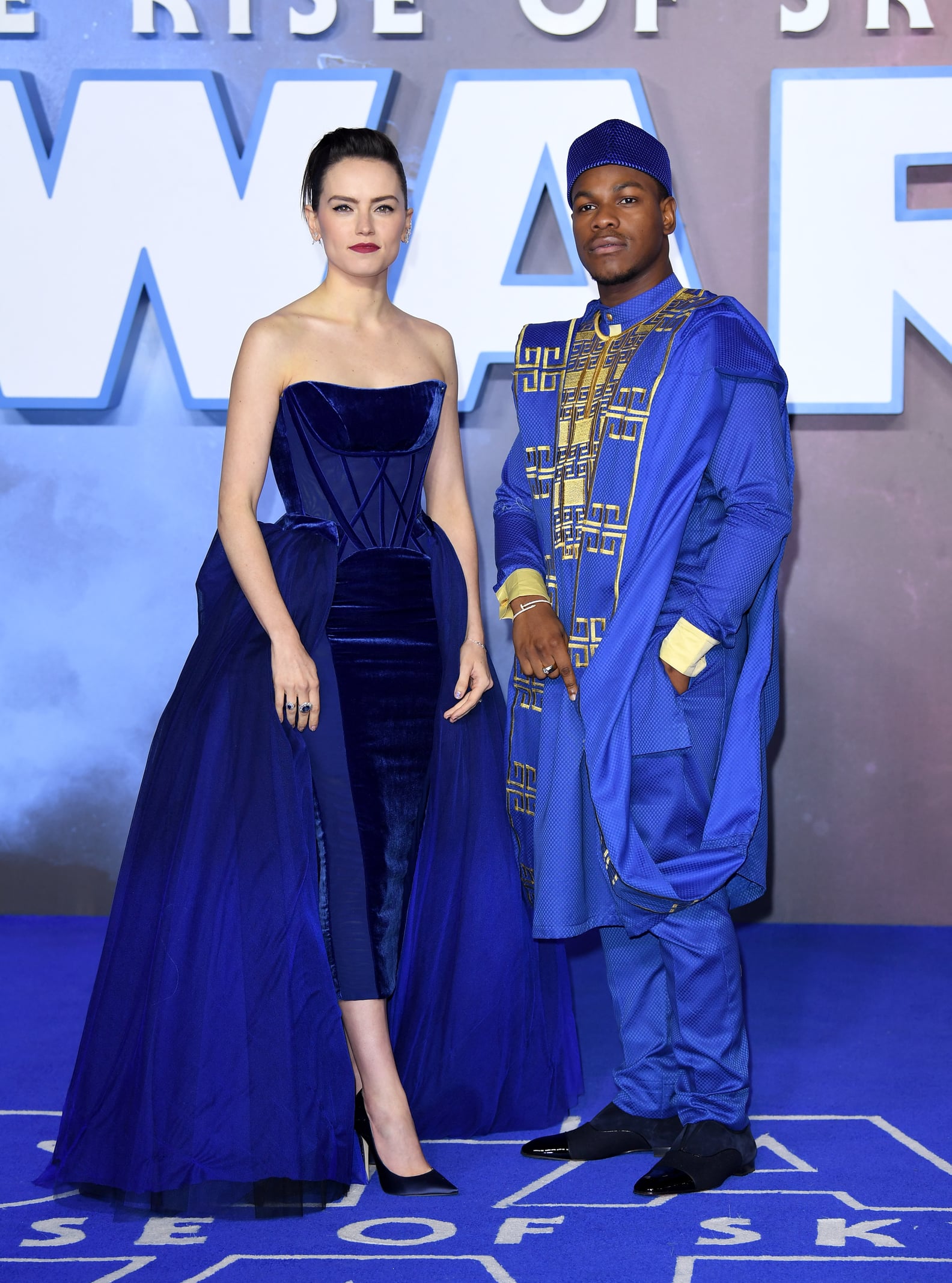 Daisy Ridley's Blue Vivienne Westwood Couture Gown | PS Fashion