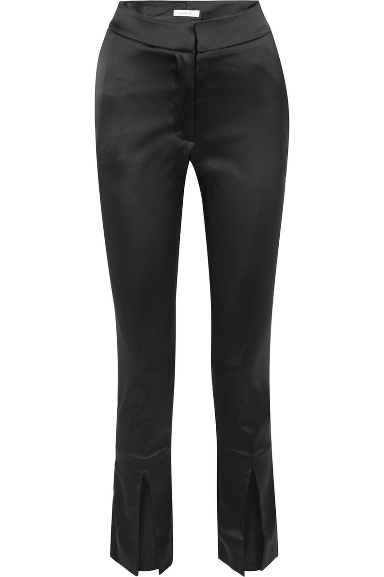 Beaufille Lenae Satin Slim-Leg Pants