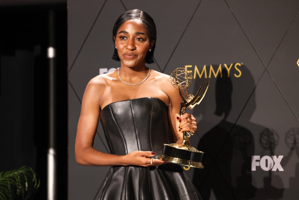 Ayo Edebiri's Side-Part Hairstyle at the Emmys 2024