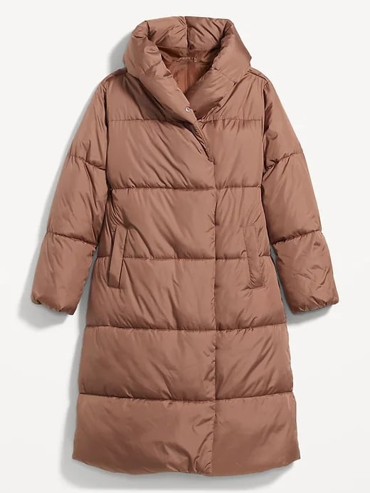 Old Navy Water-Resistant Long Hooded Puffer Coat
