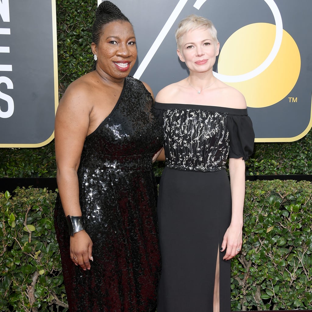 Michelle Williams And Tarana Burke At The 18 Golden Globes Popsugar Celebrity