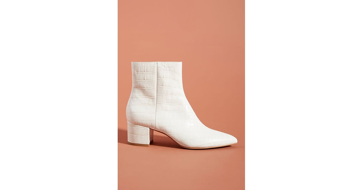 dolce vita white ankle boots