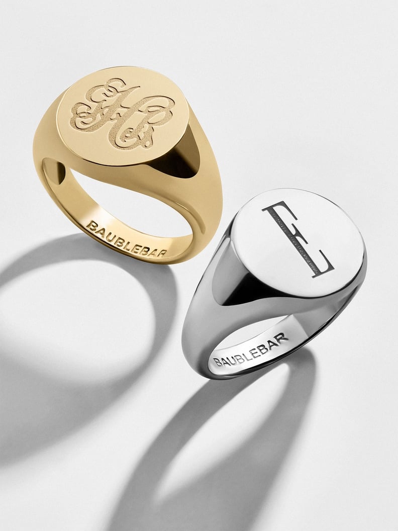 BaubleBar Round Signet Ring