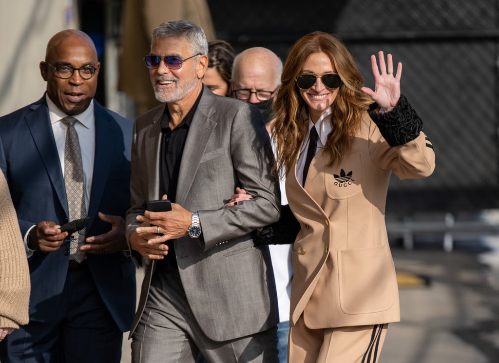Julia Roberts, George Clooney Match in Suits on Press Tour