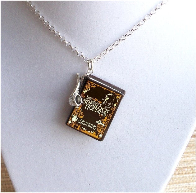 Sherlock Holmes Book Necklace