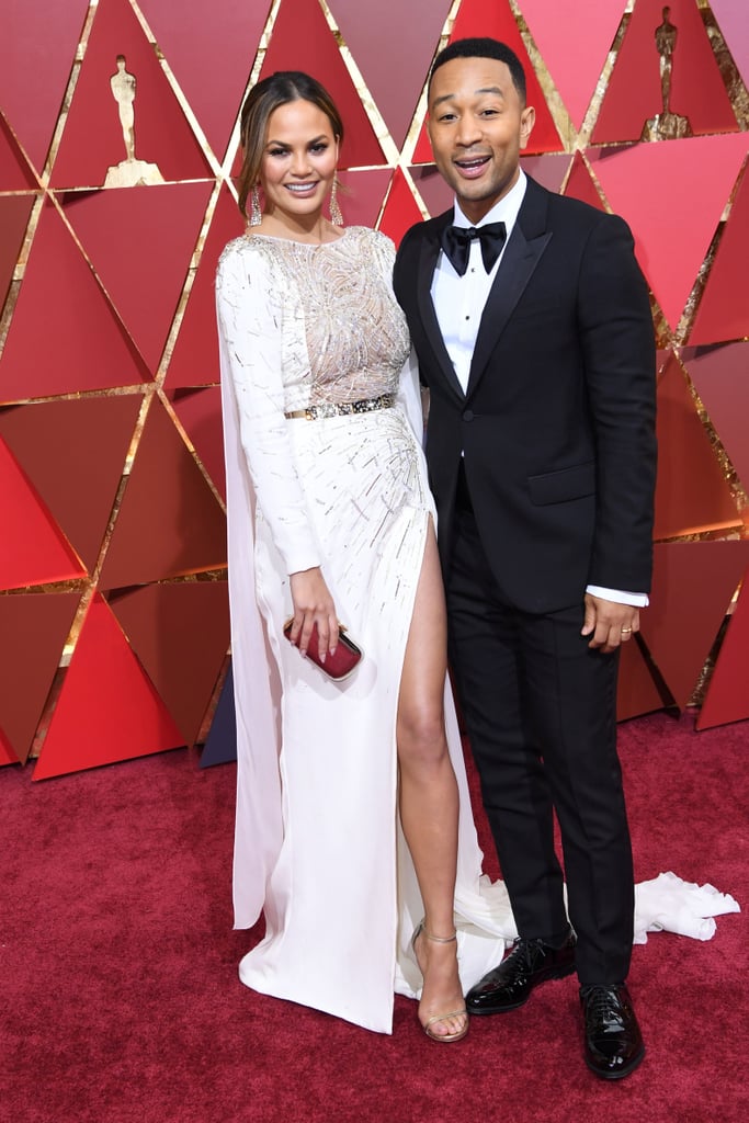Chrissy Teigen and John Legend at the 2017 Oscars