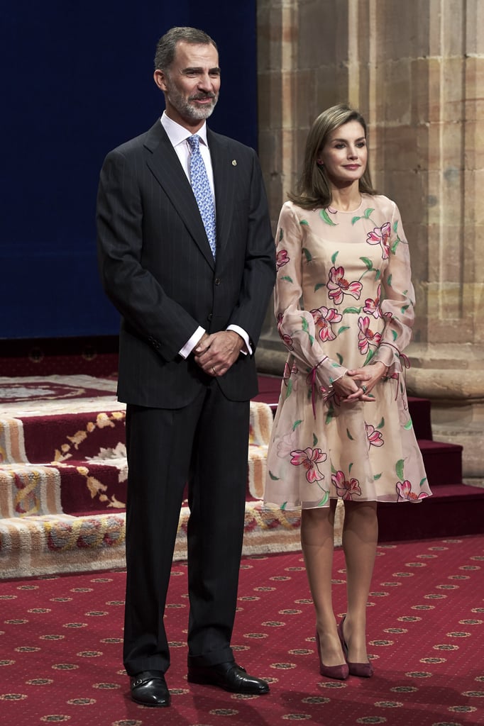 Queen Letizia's Floral Dress | POPSUGAR Fashion