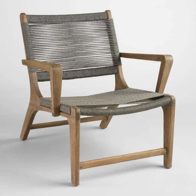 Natural eucalyptus formentera hotsell outdoor occasional chair