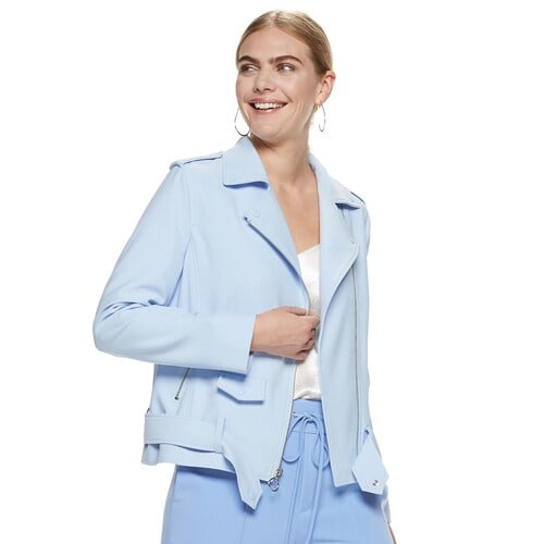 Nine West Crepe Moto Jacket