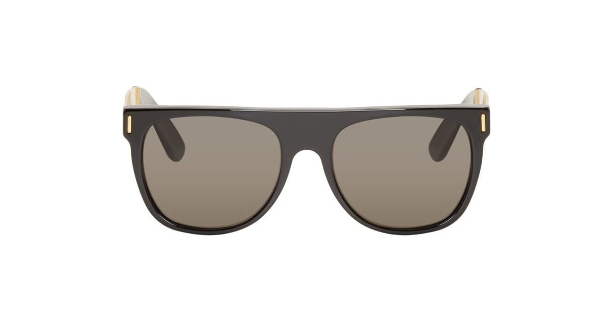 Super Black Flat Top Sunglasses (230) Sunglasses Trends 2015