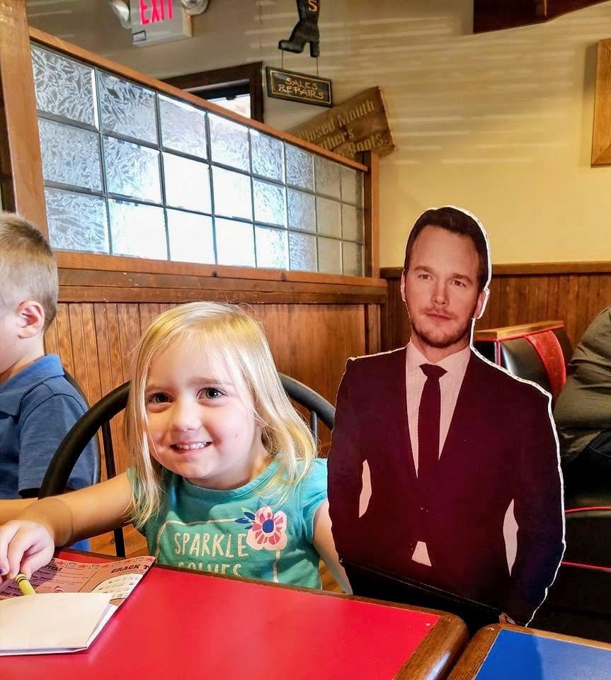 Girls Gets Chris Pratt Cut-Out For Her Birthday