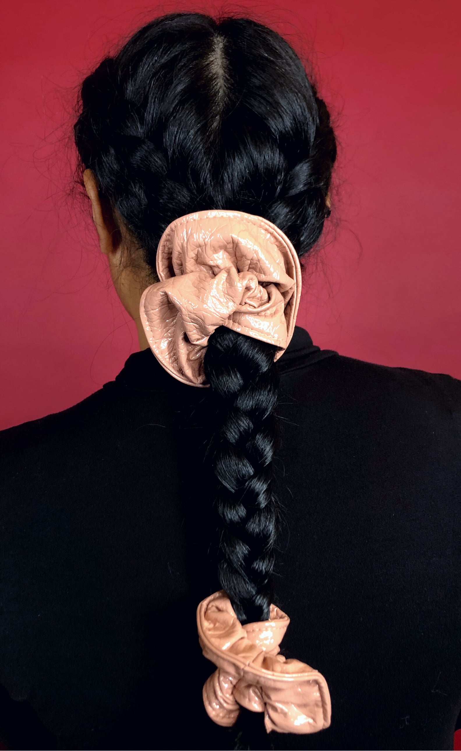 Justine Marjan x Kitsch Patent Leather Scrunchie Review POPSUGAR Beauty