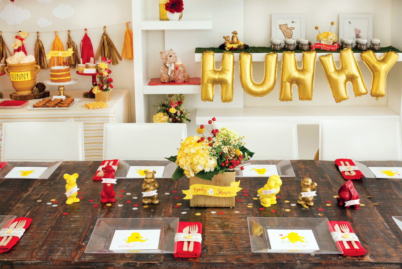 Diy winnie the pooh baby online shower decorations