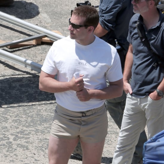 Bradley Cooper Wearing Short Shorts on American Sniper Set