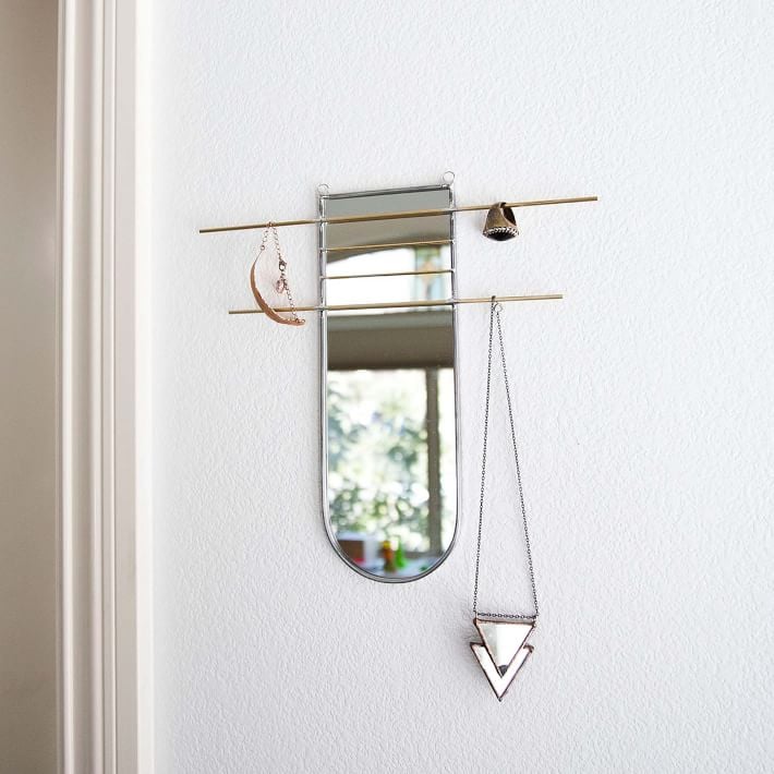 Szklo Glass Arc Mirror Jewelry Organizer