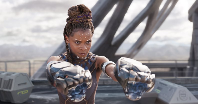 BLACK PANTHER, Letitia Wright, 2018.  Marvel /  Walt Disney Studios Motion Pictures /Courtesy Everett Collection