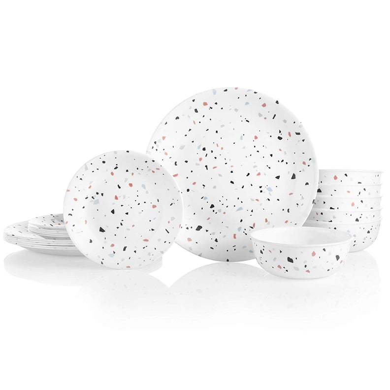 Corelle Terrazzo Rosa 18-Piece Dinnerware