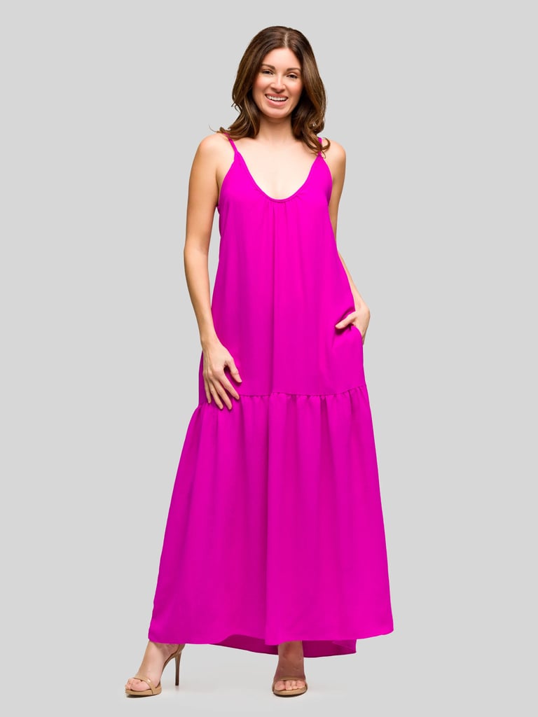 24seven Lightweight Spaghetti Strap Pocket Maxi Dress